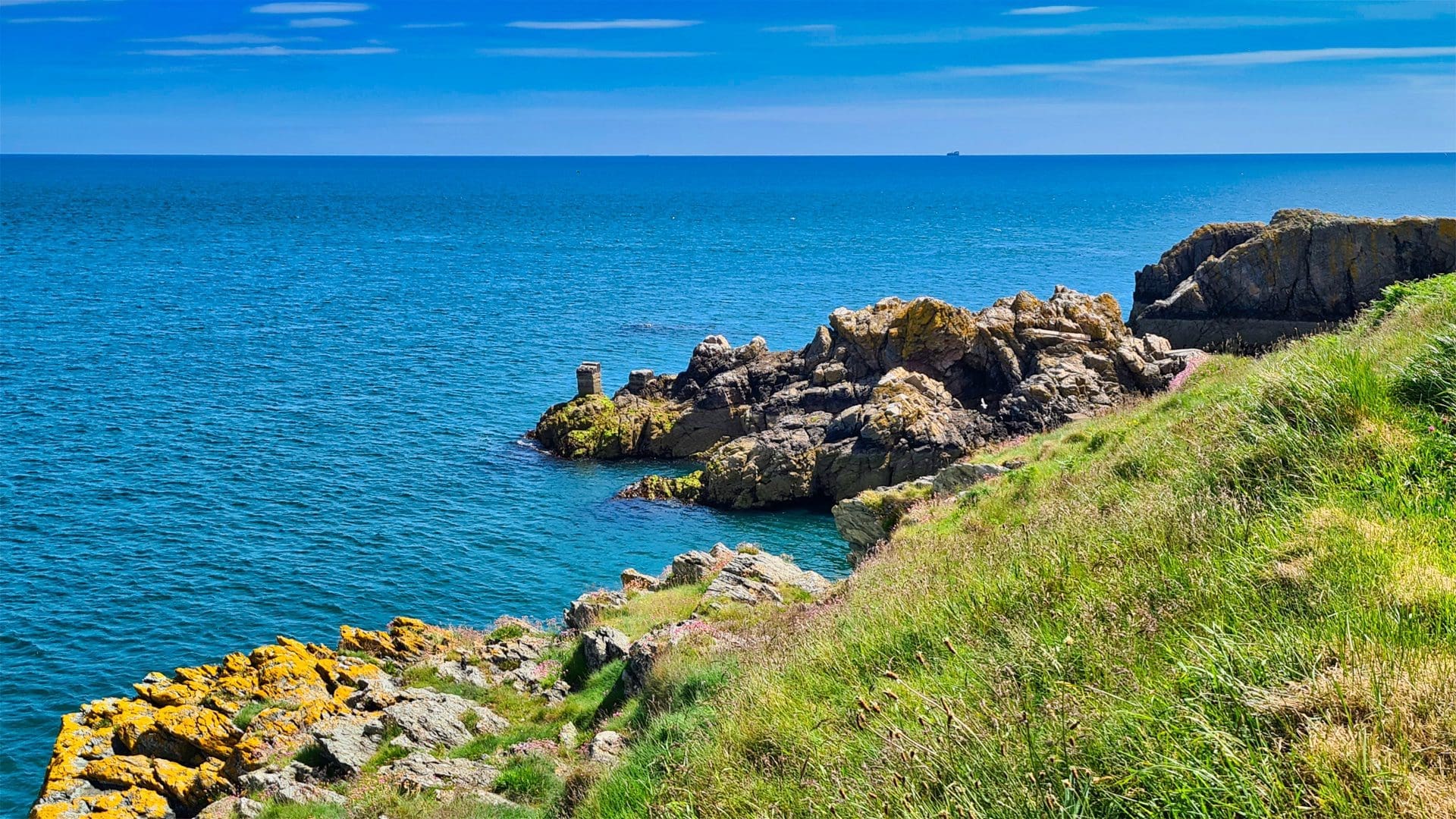 View down towards rock edit Dawn View, Balscaddan Rd, Howth, Co. Dublin