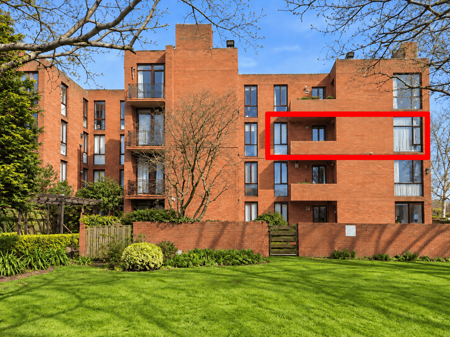 Exterior – red box thick Apt. 56 Venetian Hall, Howth Rd., Killester, Dublin 5, D05X5C9